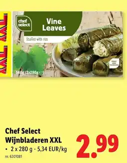 Lidl Chef Select Wijnbladeren XXL aanbieding