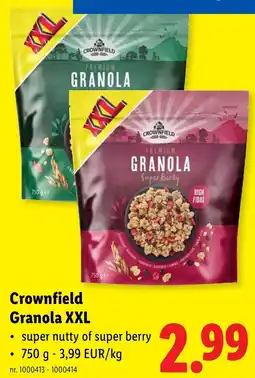 Lidl Crownfield Granola XXL aanbieding