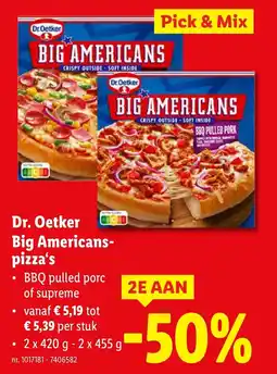 Lidl Dr. Oetker Big Americans Pizza's aanbieding