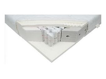 Matelas Velda Pocket Royal Visco Premium coloris blanc-70x220 cm-Ferme