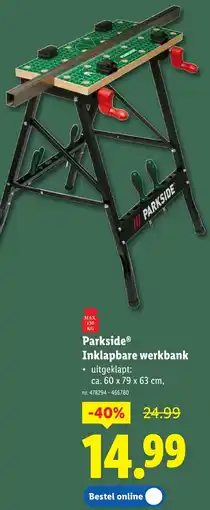 Lidl Inklapbare werkbank aanbieding