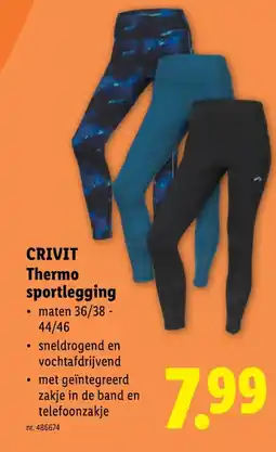 Lidl Thermo sportlegging aanbieding
