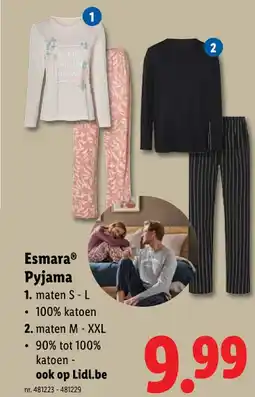 Lidl Pyjama aanbieding