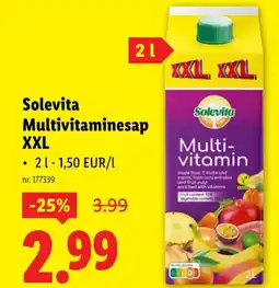 Lidl Multivitaminesap XXL aanbieding