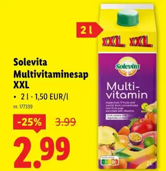 Lidl Multivitaminesap XXL aanbieding