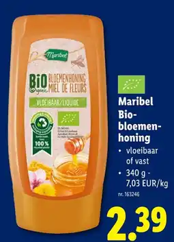Lidl Maribel Biobloemenhoning aanbieding
