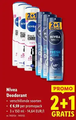 Lidl Deodorant aanbieding