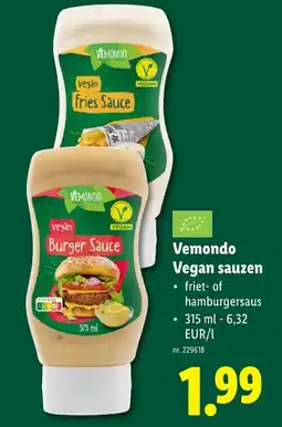 Lidl Vegan sauzen aanbieding