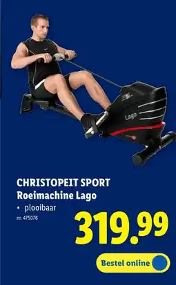 Lidl Roeimachine Lago aanbieding