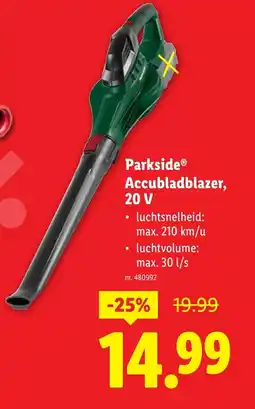 Lidl Accubladblazer, 20 V aanbieding
