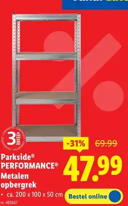 Lidl Metalen opbergrek aanbieding
