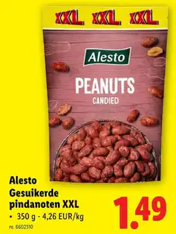 Lidl Gesuikerde pindanoten XXL aanbieding