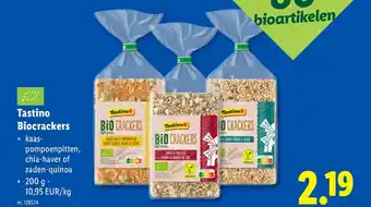 Lidl Biocrackers aanbieding