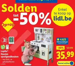 Lidl Houten speelgoedkeuken aanbieding