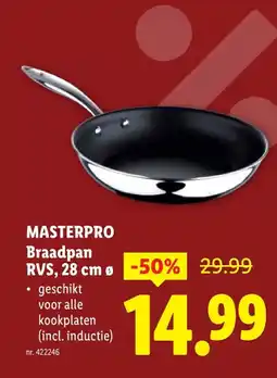 Lidl Braadpan RVS, 28 cm ø aanbieding