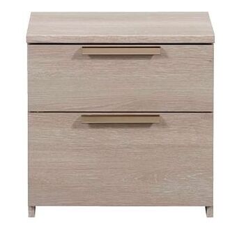Leen Bakker Nachtkastje Tempo - grijs eikenkleur - Leen Bakker aanbieding