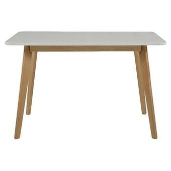 Eettafel Aalborg rechthoekig - wit - Leen Bakker