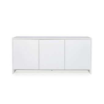 Leen Bakker Tenzo dressoir Profil 3-deurs - wit - 80x173x47 cm - Leen Bakker aanbieding