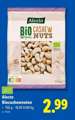 Lidl Alesto Biocashewnoten aanbieding