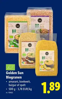 Lidl Golden sun biogranen aanbieding