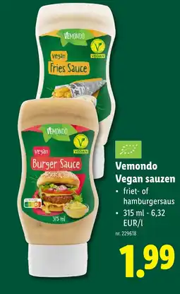 Lidl Vemondo Vegan sauzen aanbieding