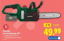 Lidl Parkside Accukettingzaag 20V aanbieding