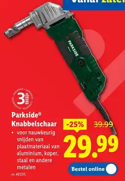 Lidl Parkside Knabbelschaar aanbieding