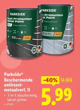 Lidl Parkside beschermende antiroest- metaalverf aanbieding