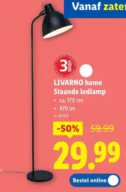 Lidl Livarno home staande ledlamp aanbieding
