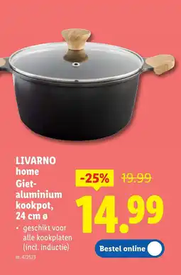 Lidl Livarno home giet- aluminium kookpot aanbieding