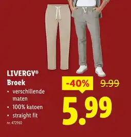 Lidl Livergy broek aanbieding