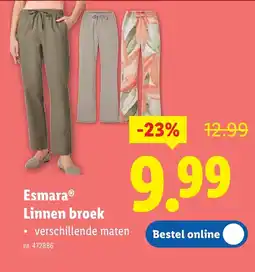 Lidl Esmara Linnen broek aanbieding