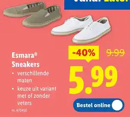 Lidl Esmara sneakers aanbieding
