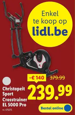 Lidl Christopeit Sport Crosstrainer EL 5000 Pro aanbieding