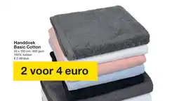 Zeeman Handdoek Basic Cotton aanbieding
