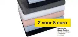 Zeeman Badlaken Basic Cotton aanbieding