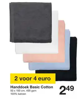 Zeeman Handdoek Basic Cotton aanbieding
