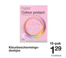 Zeeman Kleurbeschermings- doekjes aanbieding