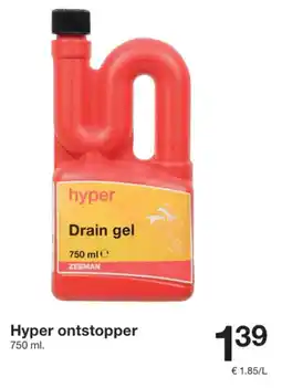 Zeeman Hyper ontstopper aanbieding