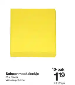 Zeeman Schoonmaakdoekje aanbieding