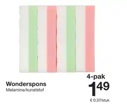 Zeeman Wonderspons aanbieding
