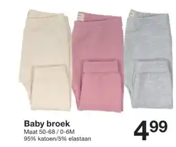 Zeeman Baby broek aanbieding
