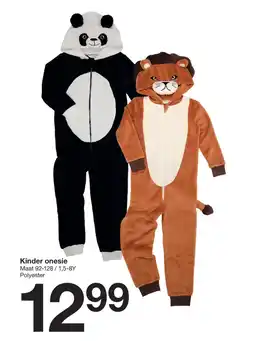 Zeeman Kinder onesie aanbieding