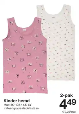 Zeeman Kinder hemd aanbieding