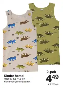 Zeeman Kinder hemd aanbieding