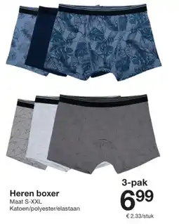 Zeeman Heren boxer aanbieding