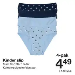 Zeeman Kinder slip aanbieding