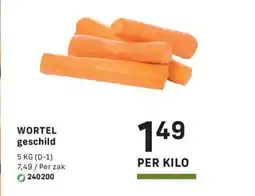 Bidfood Wortel geschild aanbieding