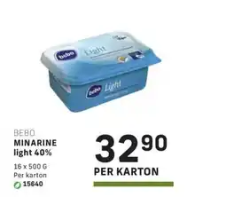 Bidfood Bebo minarine light 40% aanbieding