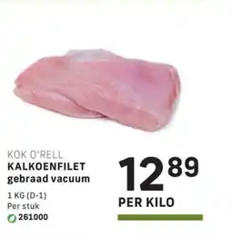Bidfood Kok o'rell kalkoenfilet gebraad vacuum aanbieding
